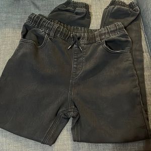 Boys Crazy 8 size 14 black denim joggers